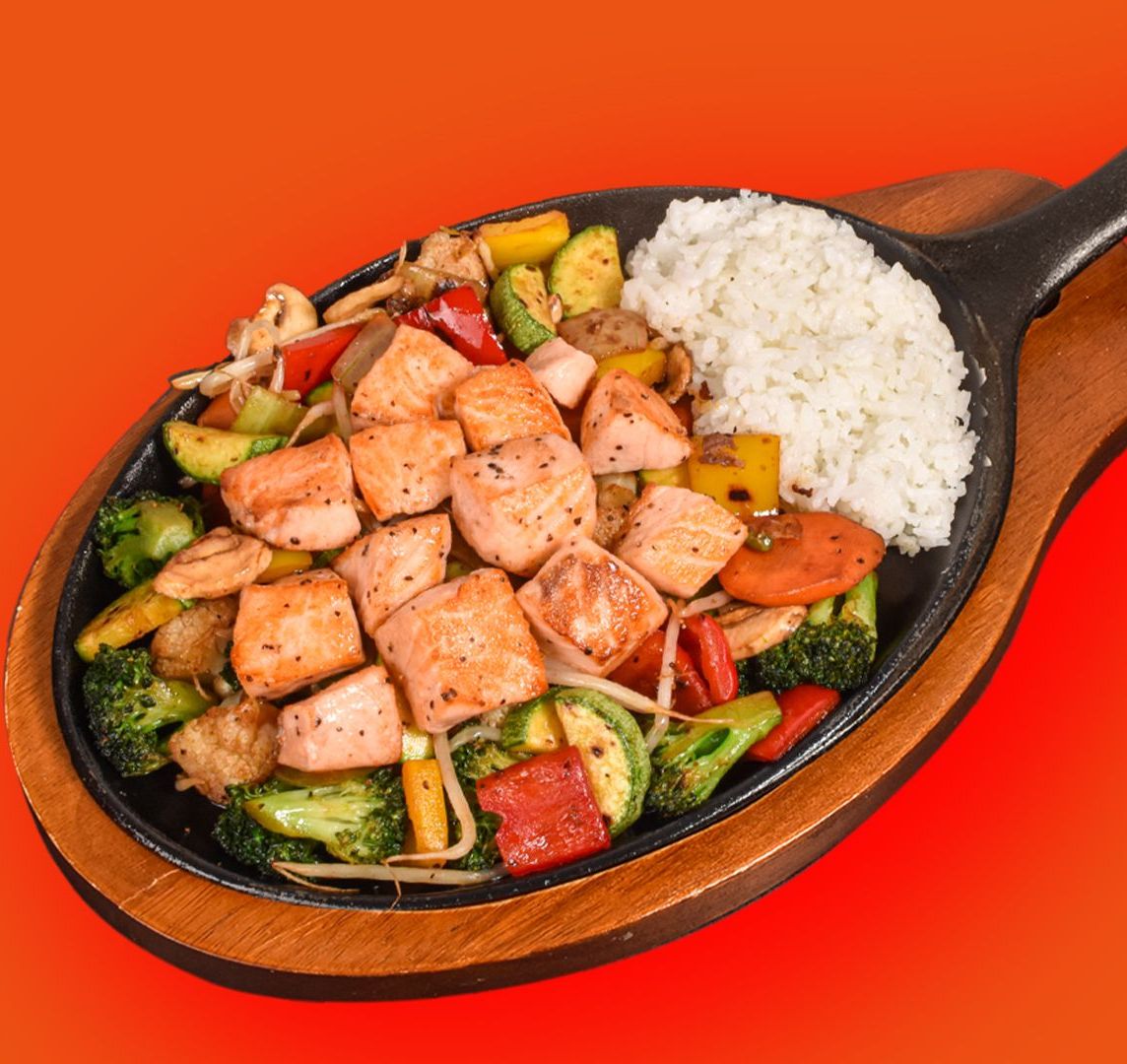 Teppanyaki De Salmón