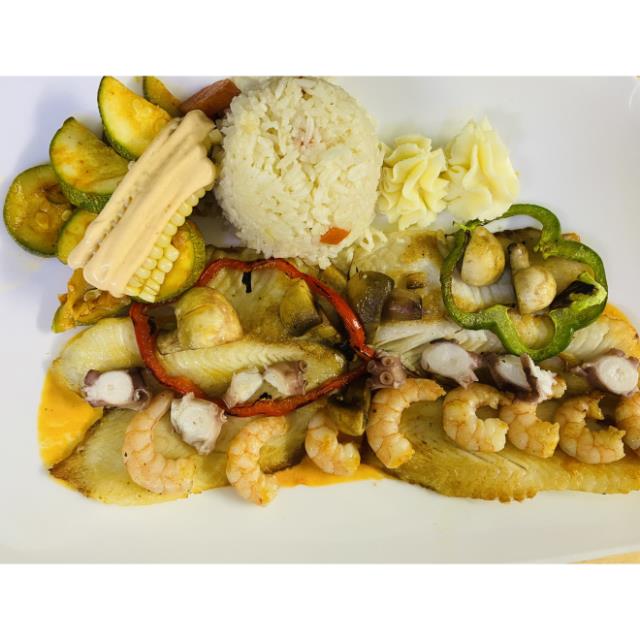 FILETE CON CAMARONES