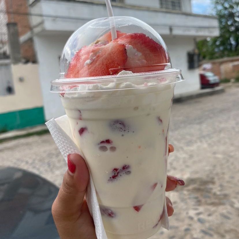 Fresas con crema