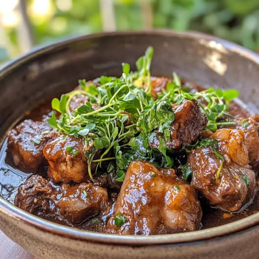 Rabada Desossada e Desfiada com Agrião e Batatas, aprox. 600g