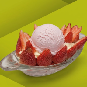 Fresas con Helado
