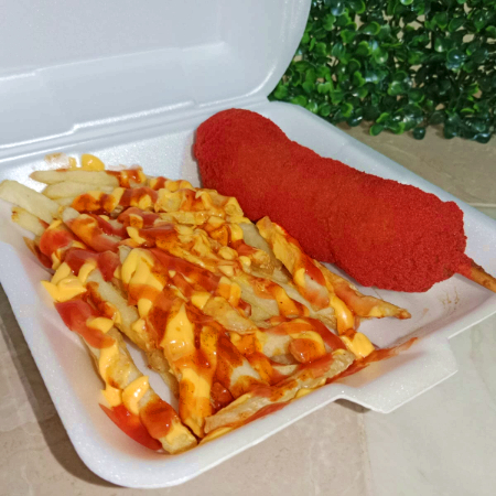 Combo Banderilla Especial, Papas y Refresco