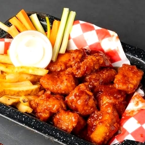 BONELESS BBQ+PAPAS + KUSHIAGE $139