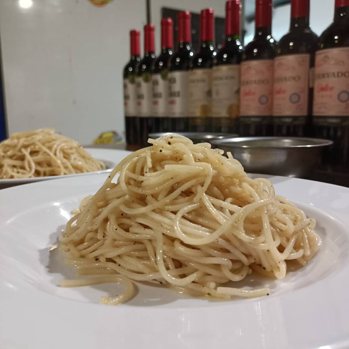 Espaguetti a la Mantequilla.