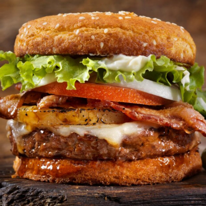 Hamburguesa Doble Hawaiana