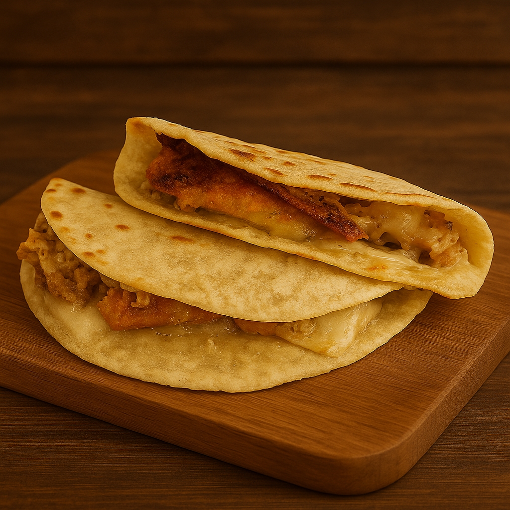 Combo TRES: 2 Quesadillas de Harina y 1 Refresco.
