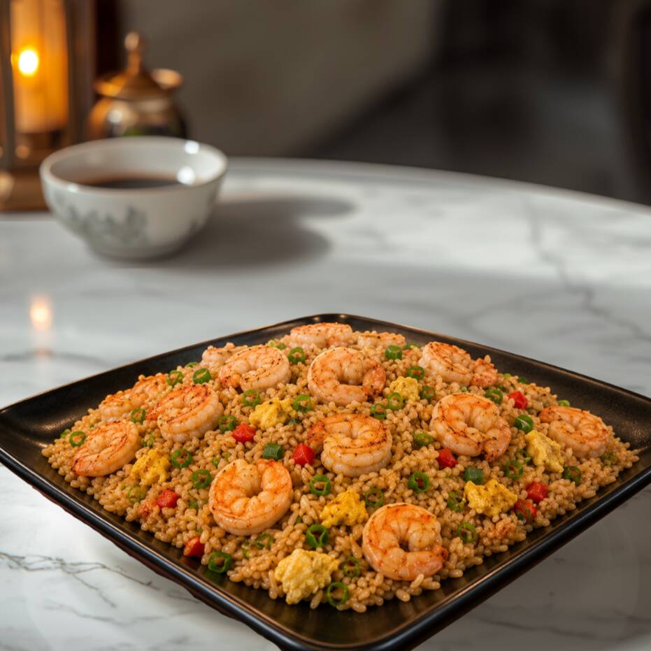 Arroz Chaufa de Camarones