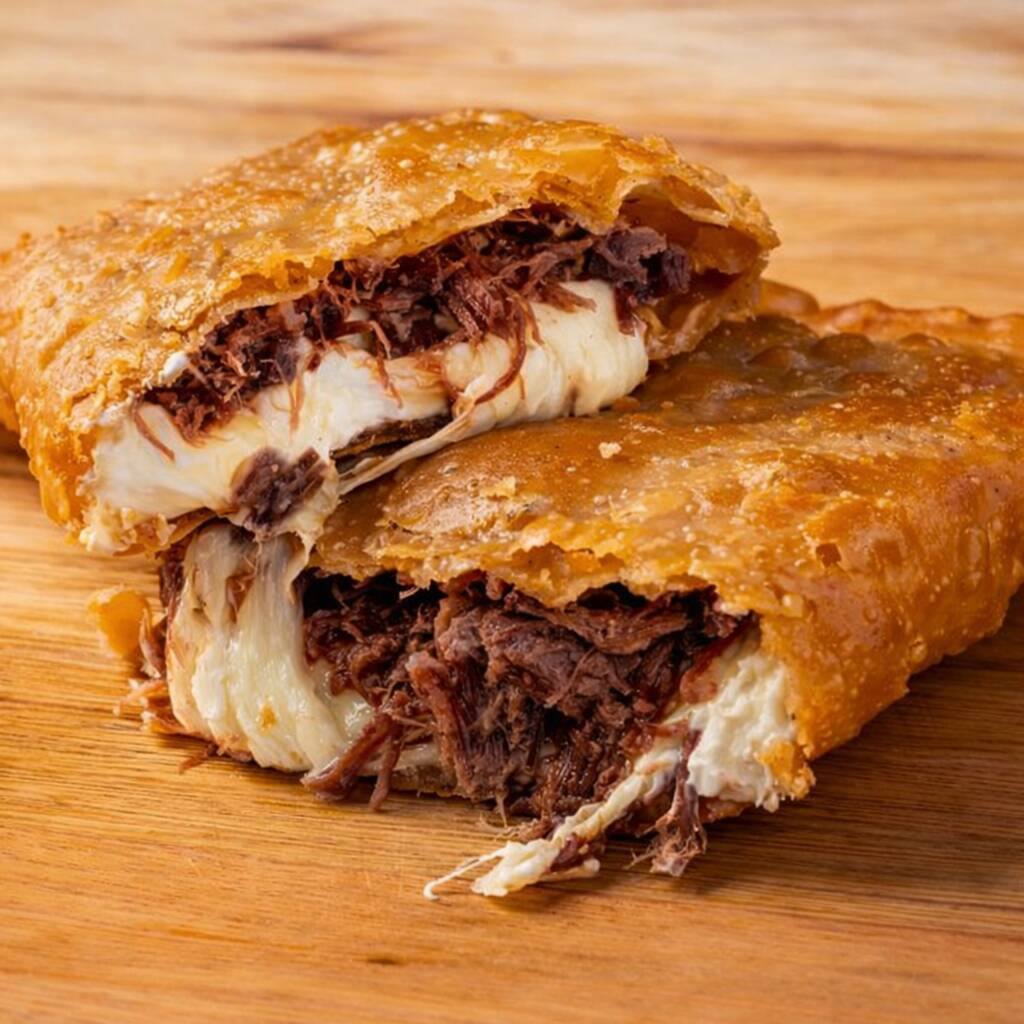 Carne seca com creem cheese