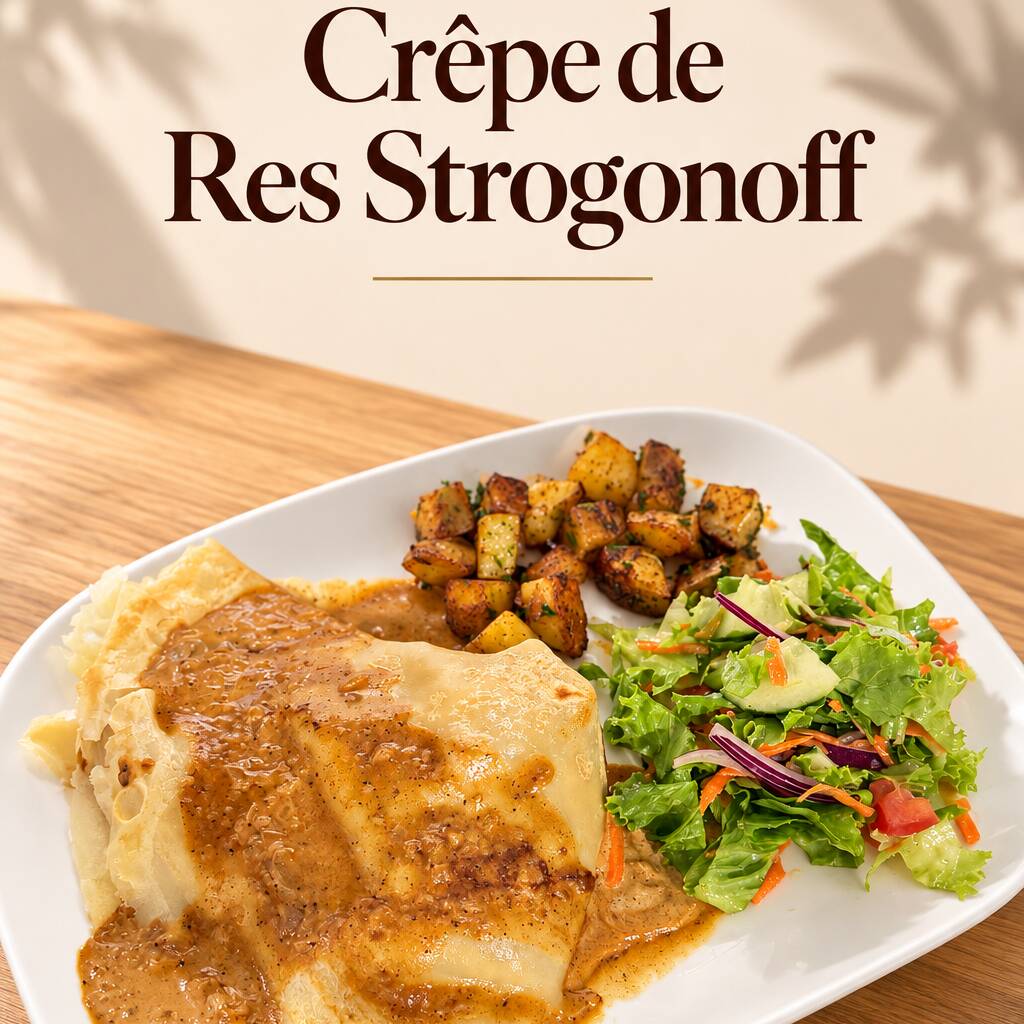 Crêpe de Res Stroganoff