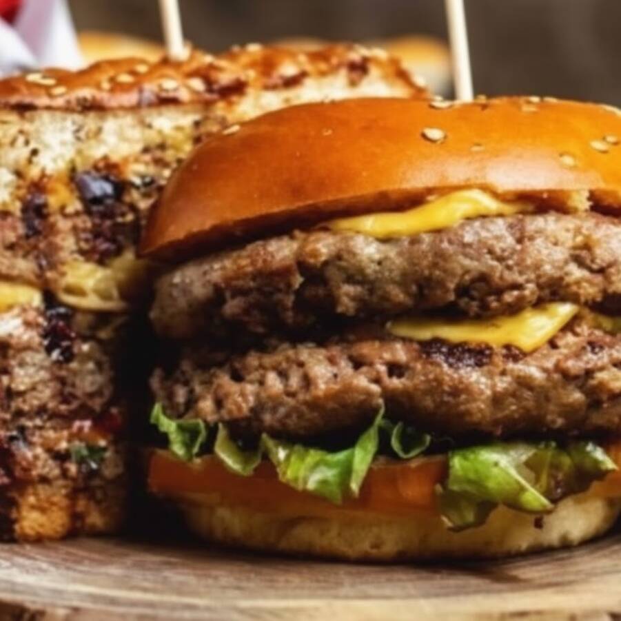 1 lanche x-egg, 1 batata extra + 1 lata de 350 ml de refrigerante ou suco