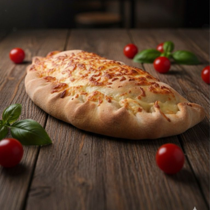 Massa de pizza,presunto, calabresa, lombo canadense, bacon, cebola e orégano.