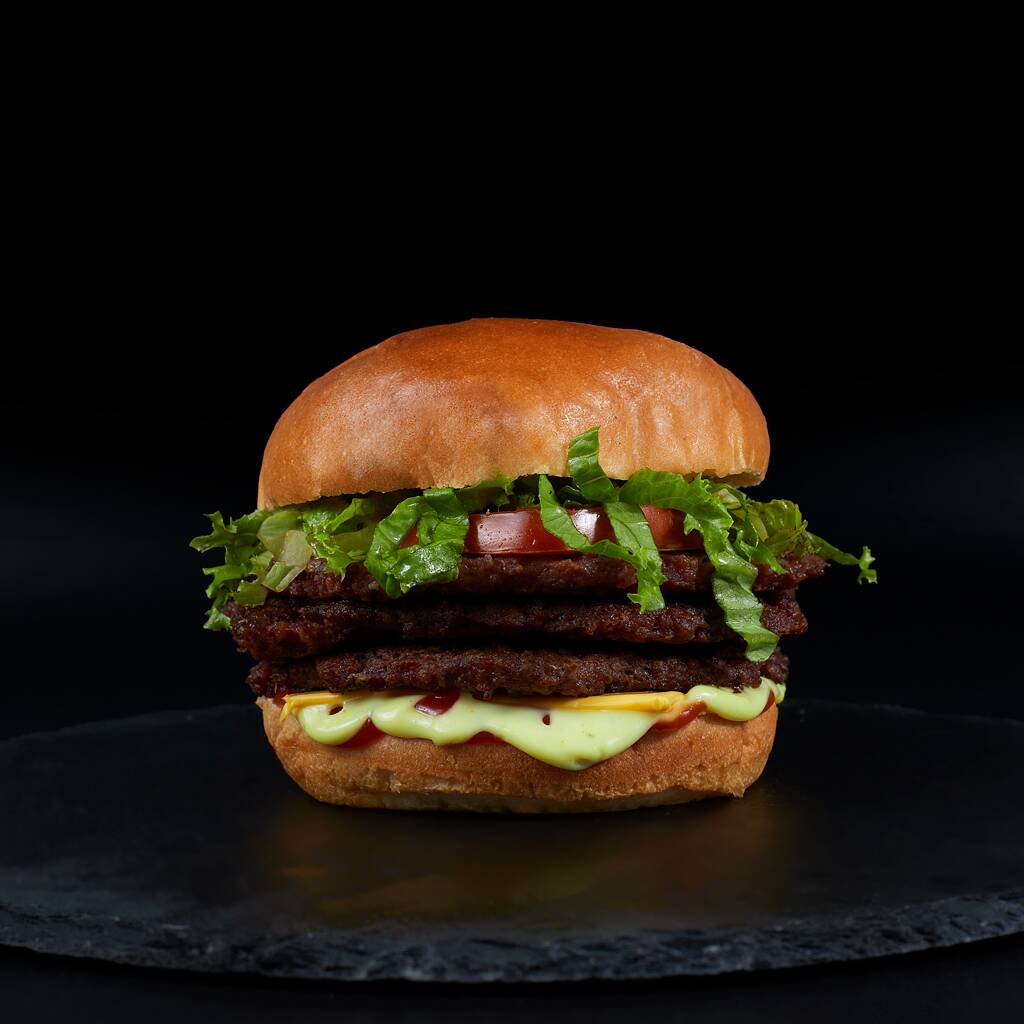 🧀🍔🍔🍔 Hamburguesa Triple con Queso