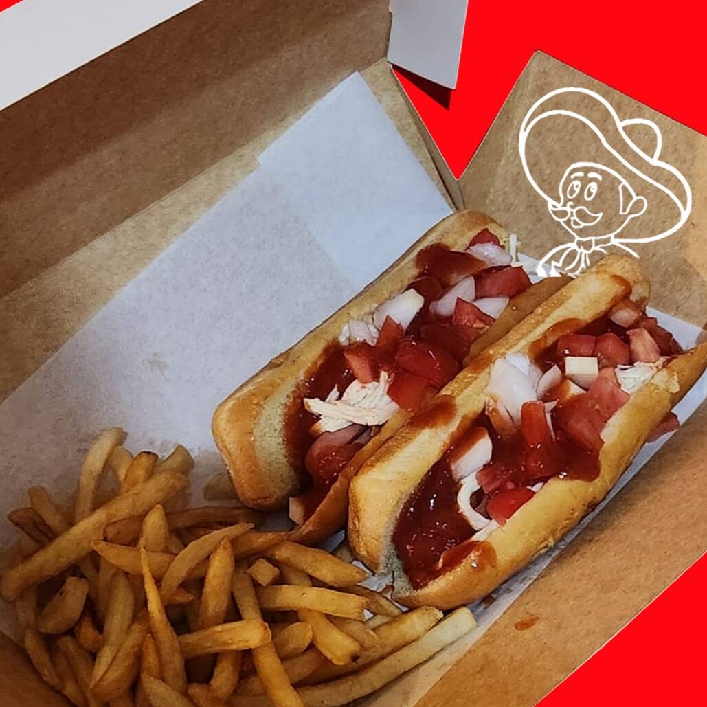 Hot Dogs con Papas Fritas