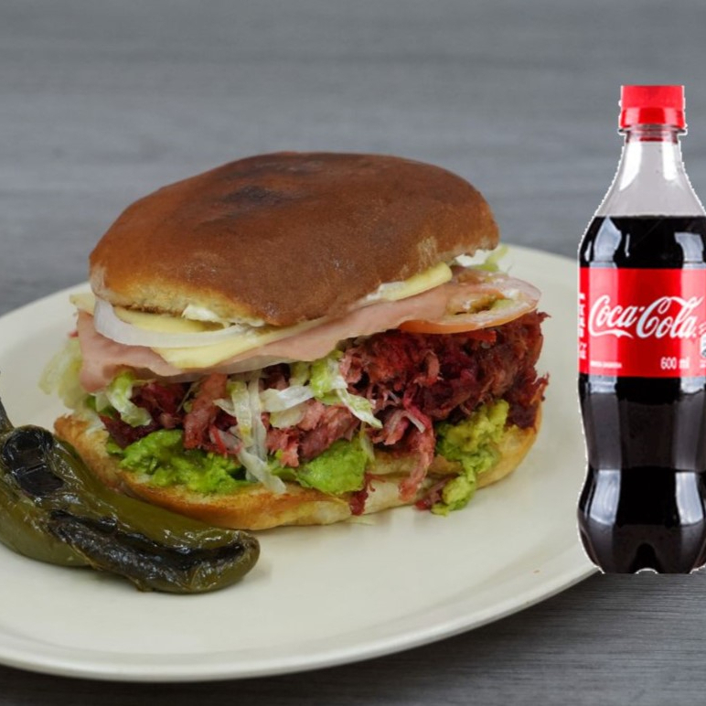 Torta Colita de Pavo Especial + Refresco 600ml