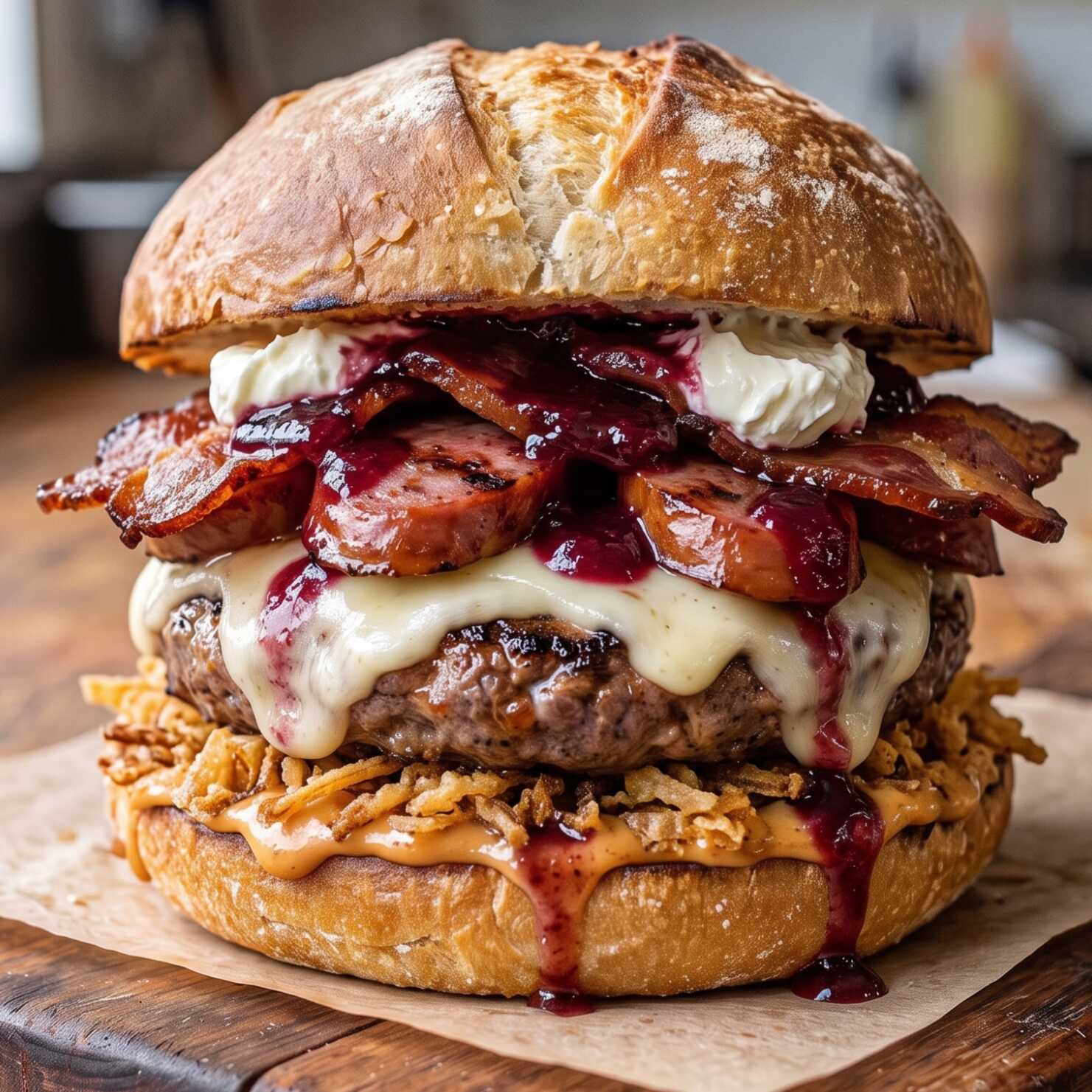 Premium Crispi Sweet Burger