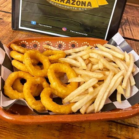 Aros de Cebolla con Papas
