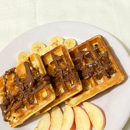 Waffles con NUTELLA