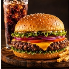 Promo Hamburguesa Clasica + Papas y Refresco