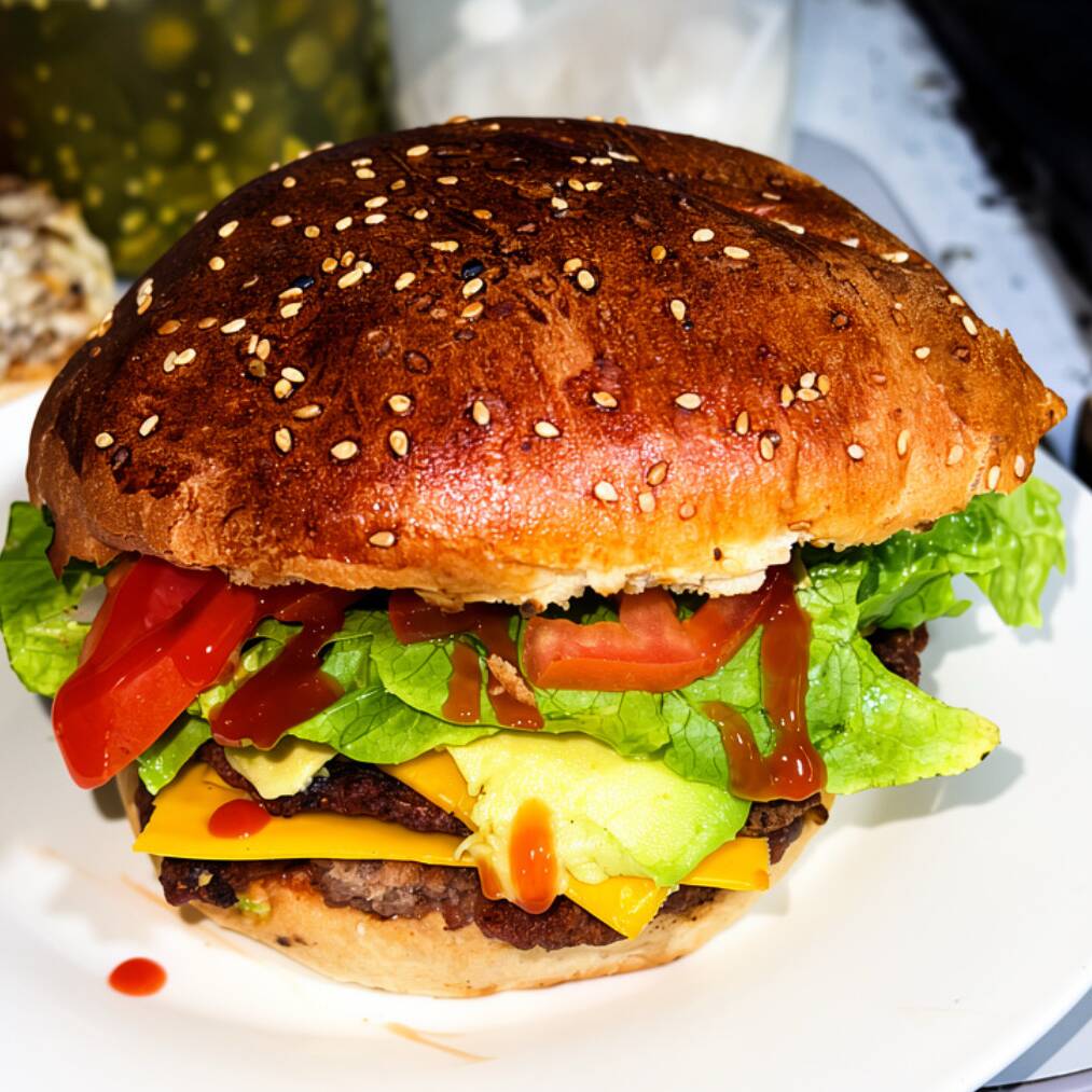 Hamburguesa con Aguacate