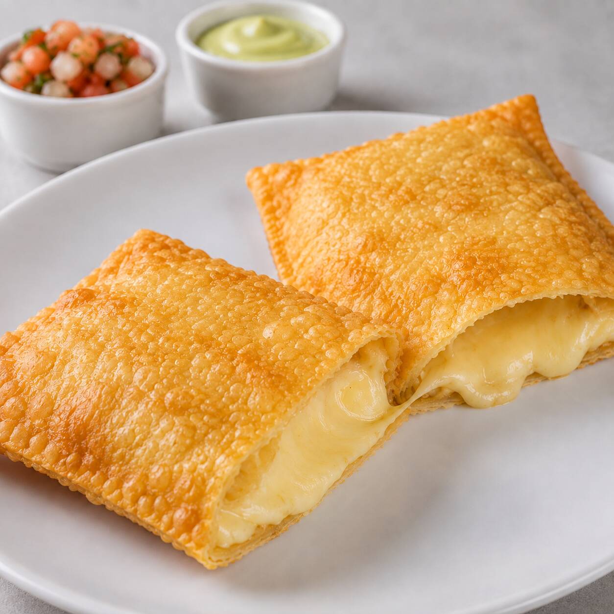 Massa crocante com queijo mussarela derretido que puxa. Simples, delicioso e baratinho!