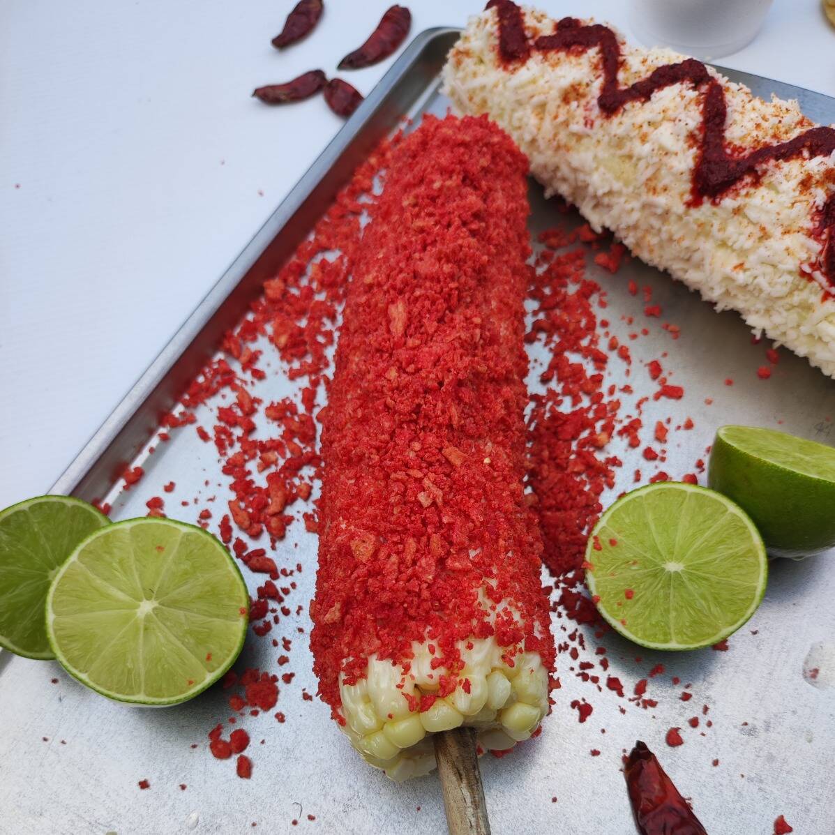 Elote Entero Cubierto de Fritura