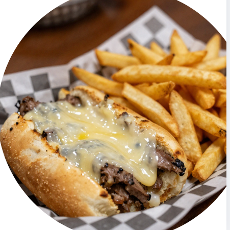 Philly Cheesesteak & Papas