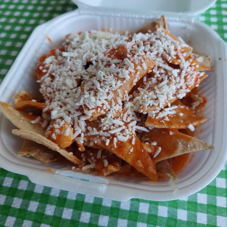 Chilaquiles rojos chicos