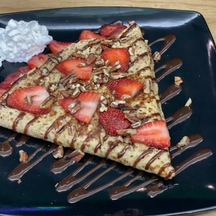 Crepa Fresa y Mermelada de Frambuesa