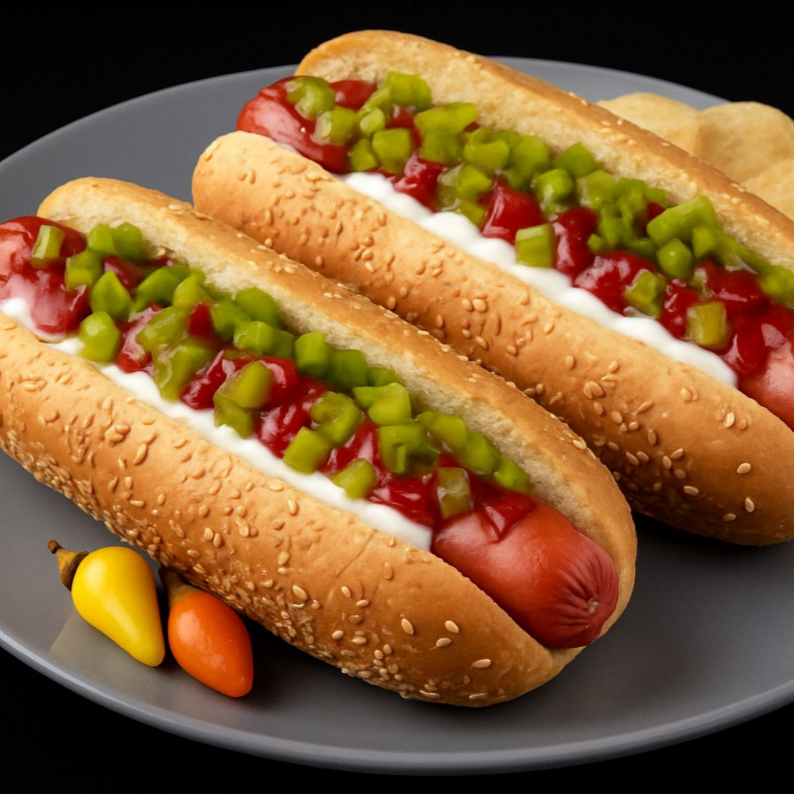 COMBO2. 2 Hot Dog Jumbo con Salchicha 1/4 Lb