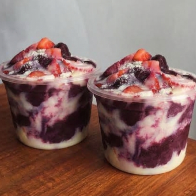 Açaí em dobro para curtir com a família e os amigos! 😍
São 2 potes de 1 litro, cheios de sabor e perfeitos para compartilhar.
