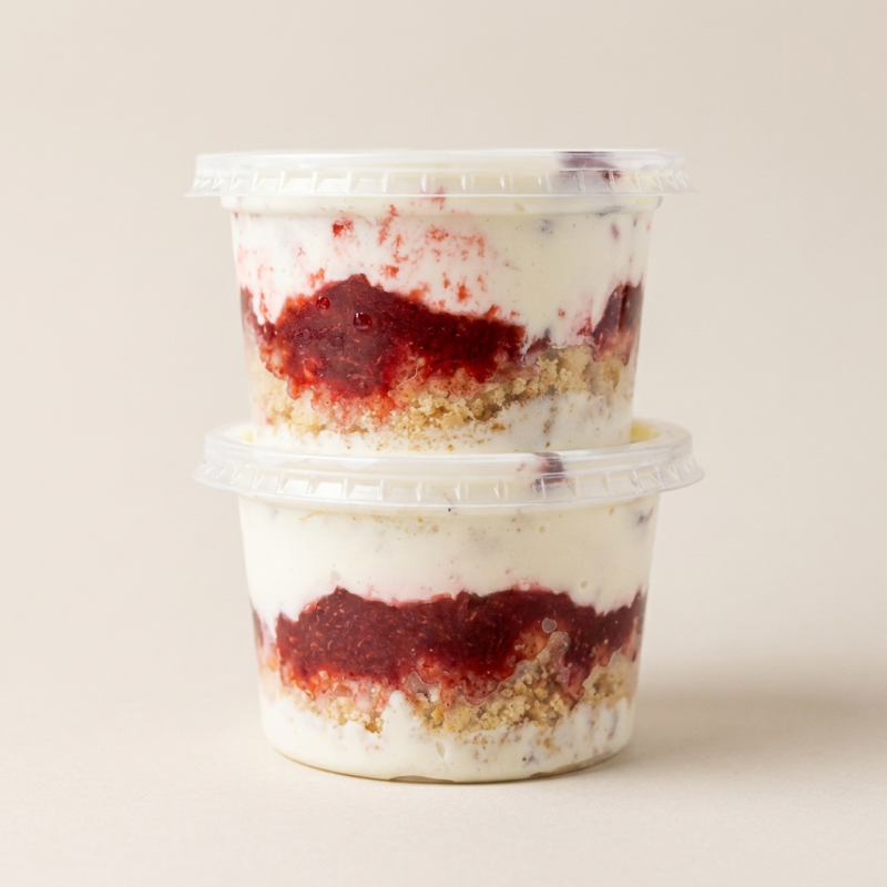 Massa de Ninho , Recheio de Mousse de Ninho com pedaços de morango
