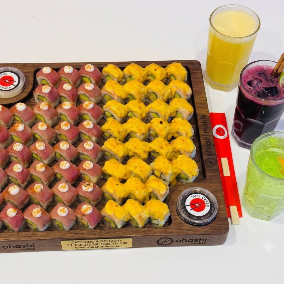 Combo x60 makis + 3 bebidas