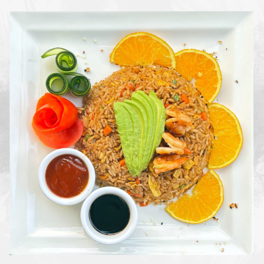 Arroz Yakimeshi de Camarón