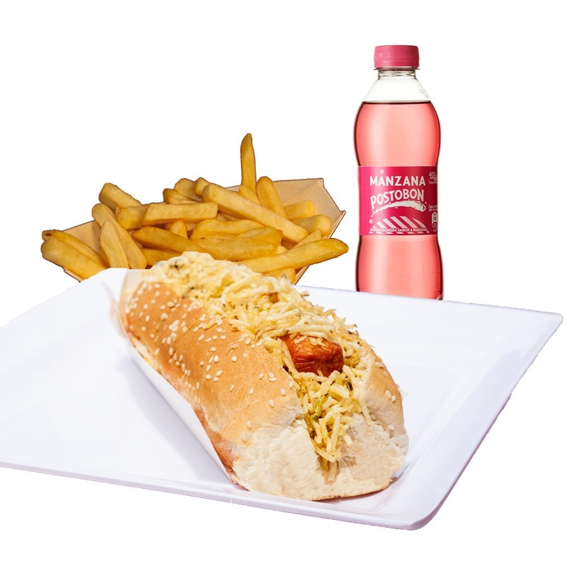 Combo Perro + Papas + Gaseosa 2x1
