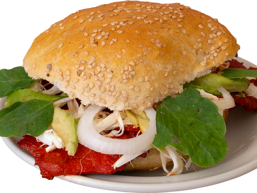 Cemita de Carne Enchilada