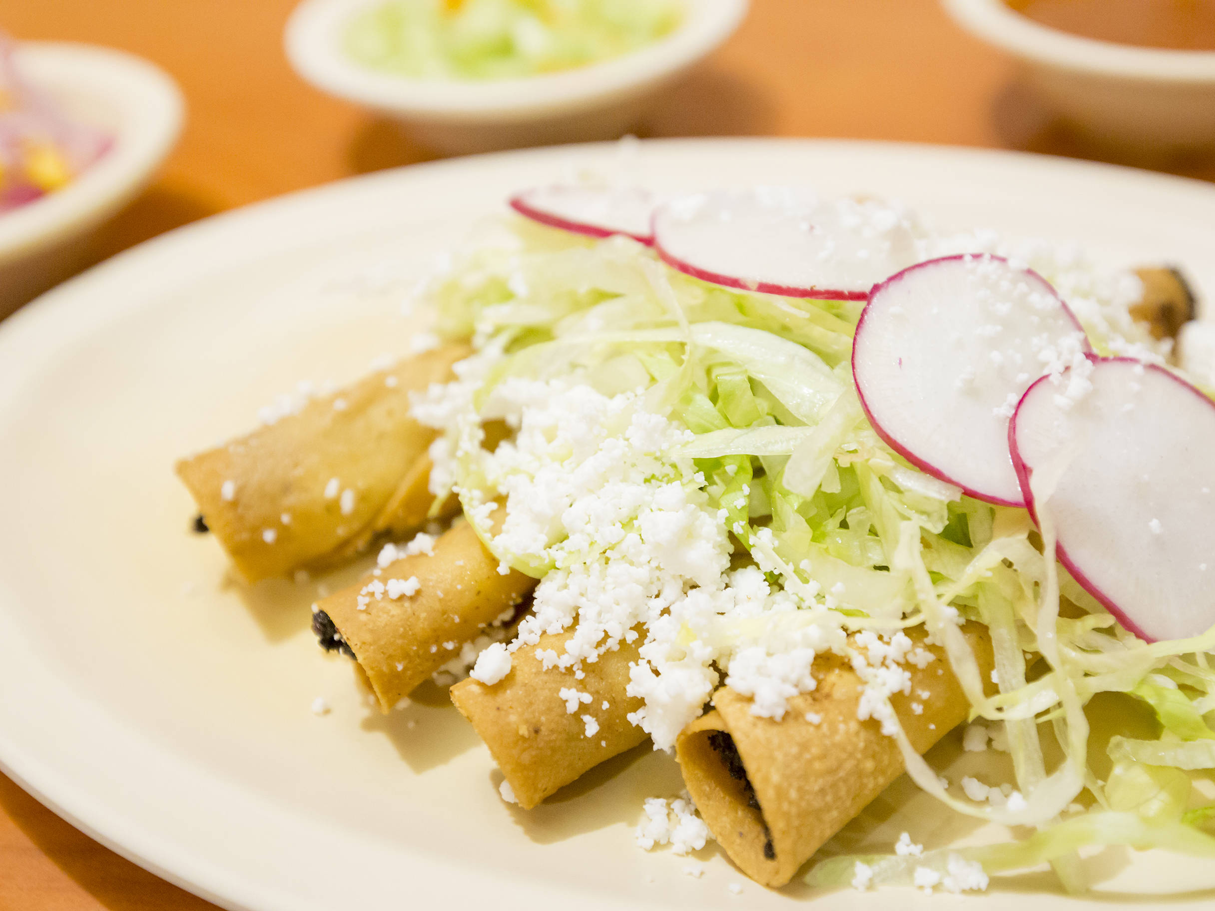 Taco de requesón.