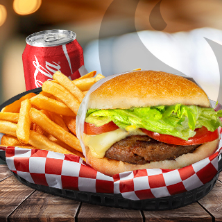COMBO PRIMA BURGUER CON QUESO + REFRESCO