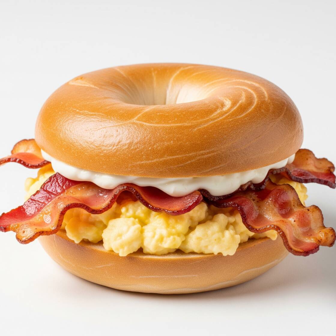 Bagel de Tocino y Huevo