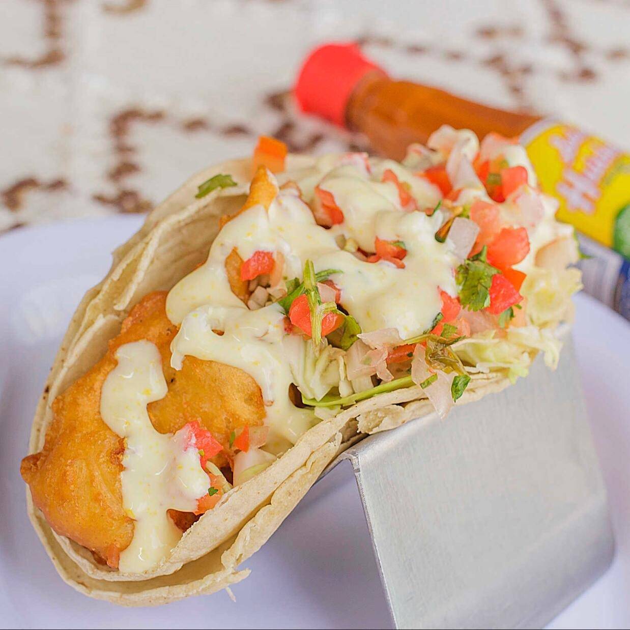 Taco de Camarón capeado