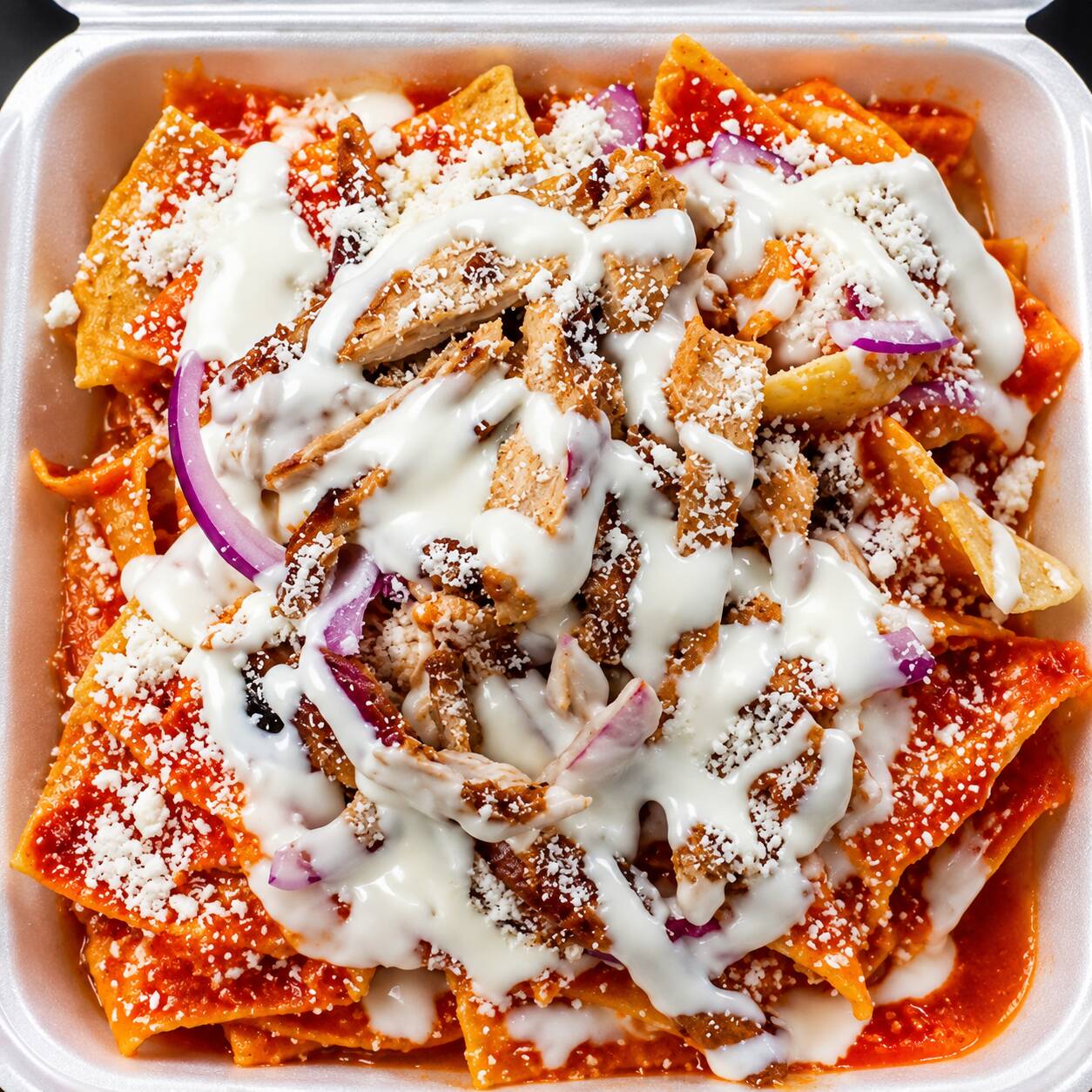 Chilaquiles de Asada de Cerdo