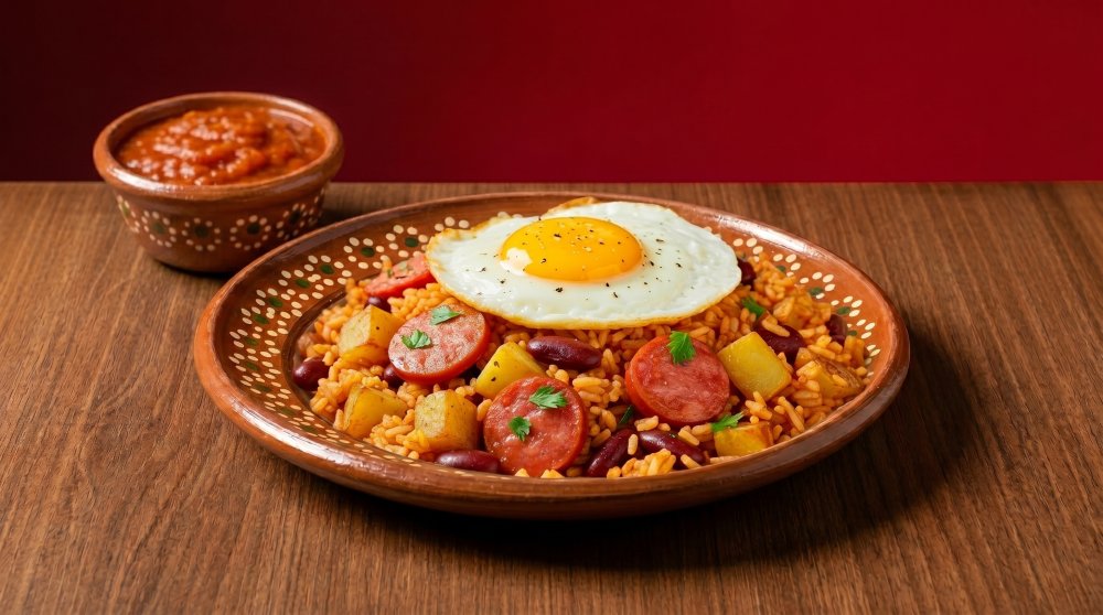 Calentado Frijol y Chorizo