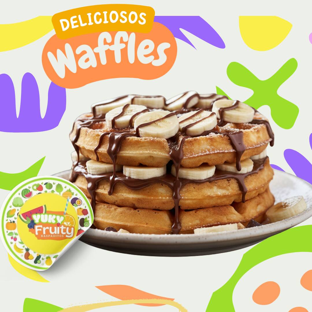 3 Waffles con Nutella Americano
