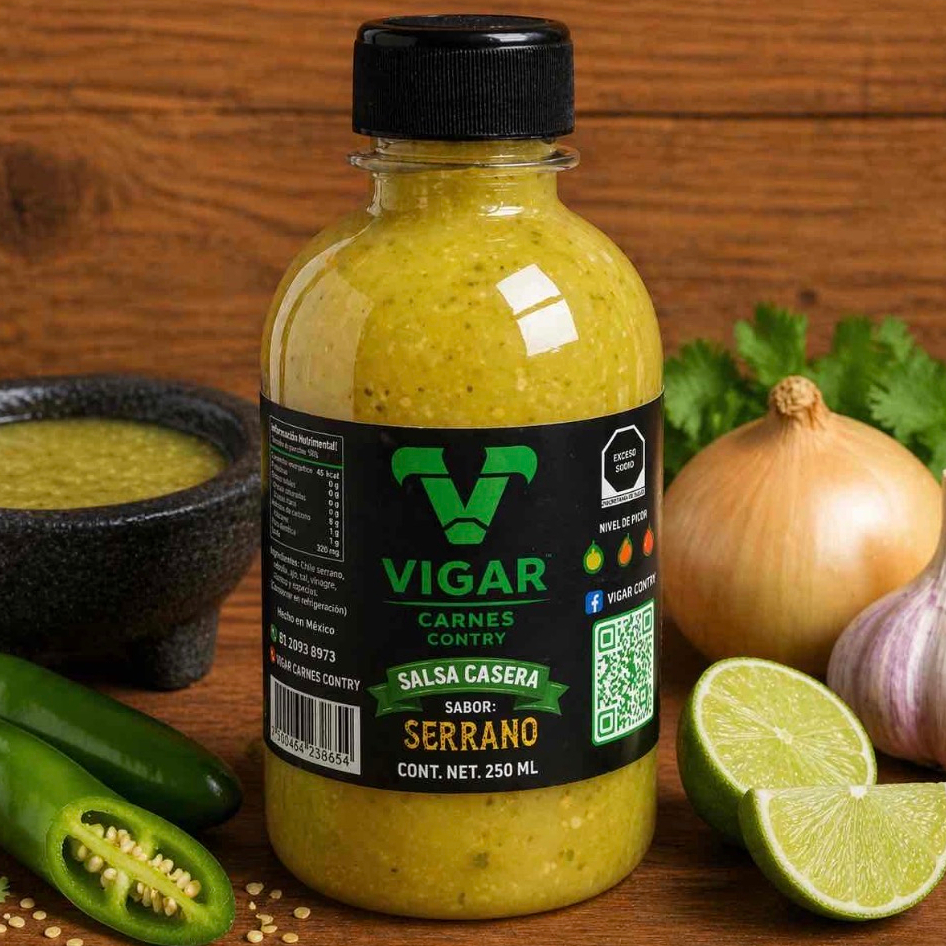 Salsa Serrano Vigar 250ml