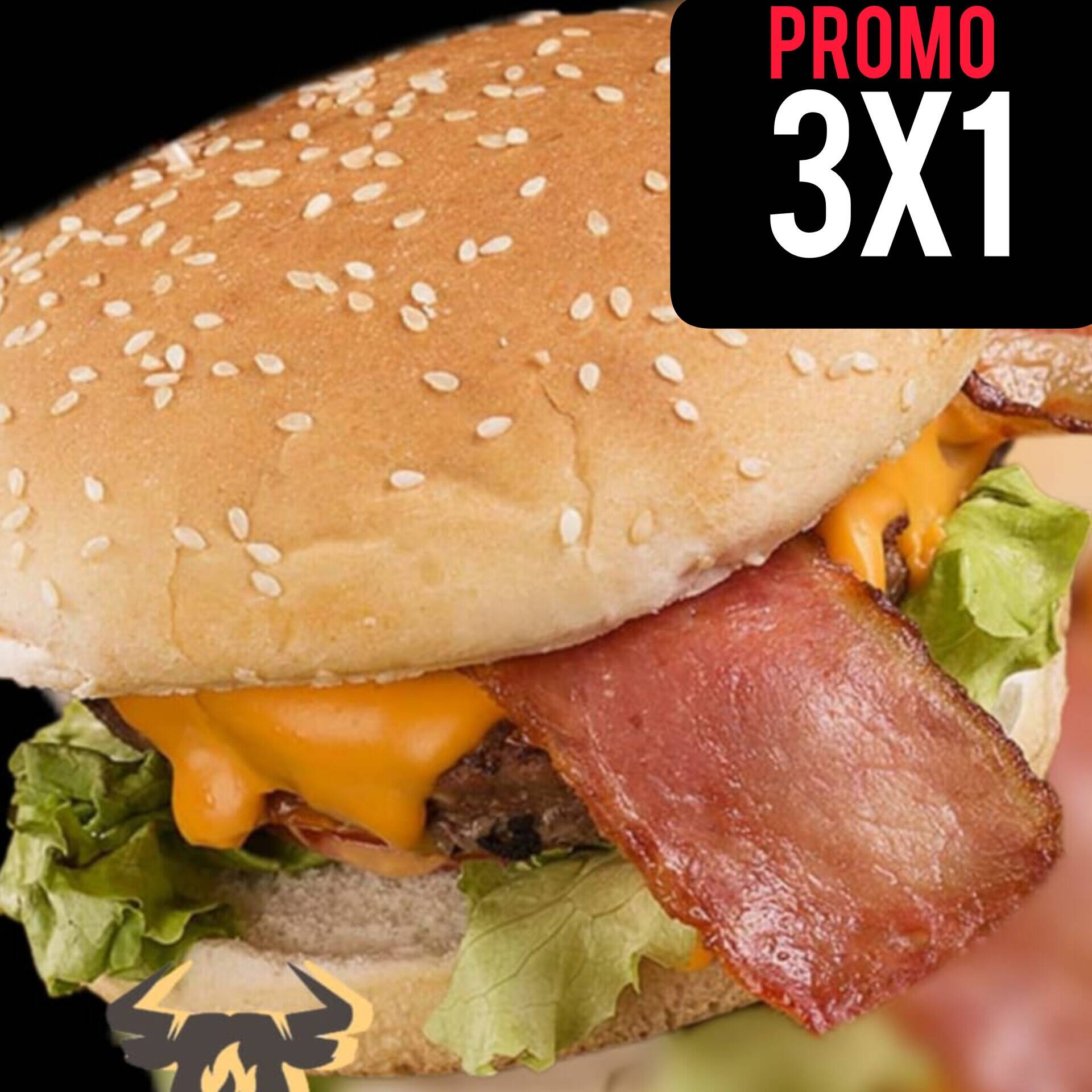COMBO 3 BURGER TOCINETON 😱😱😱⭐⭐⭐⭐⭐