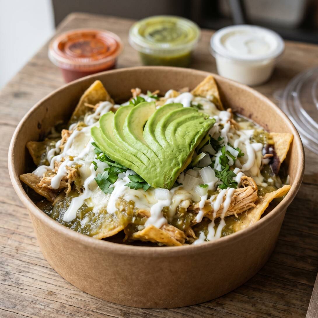 Chilaquiles Verdes con Pollo
