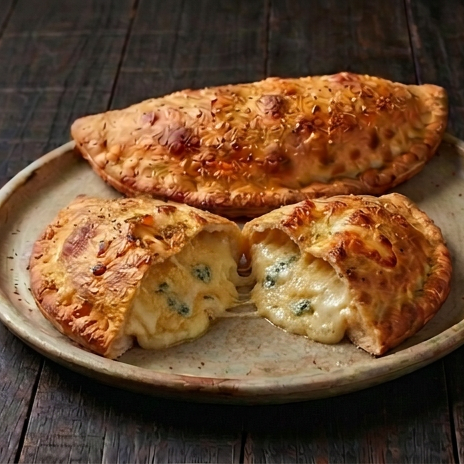 Mussarela, Catupiry, provolone e parmesão