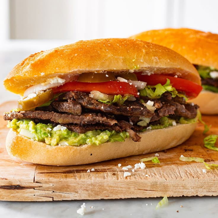 Lonche de Carne Asada