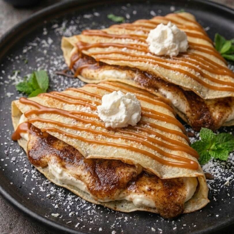Crepes Cinnamon Roll