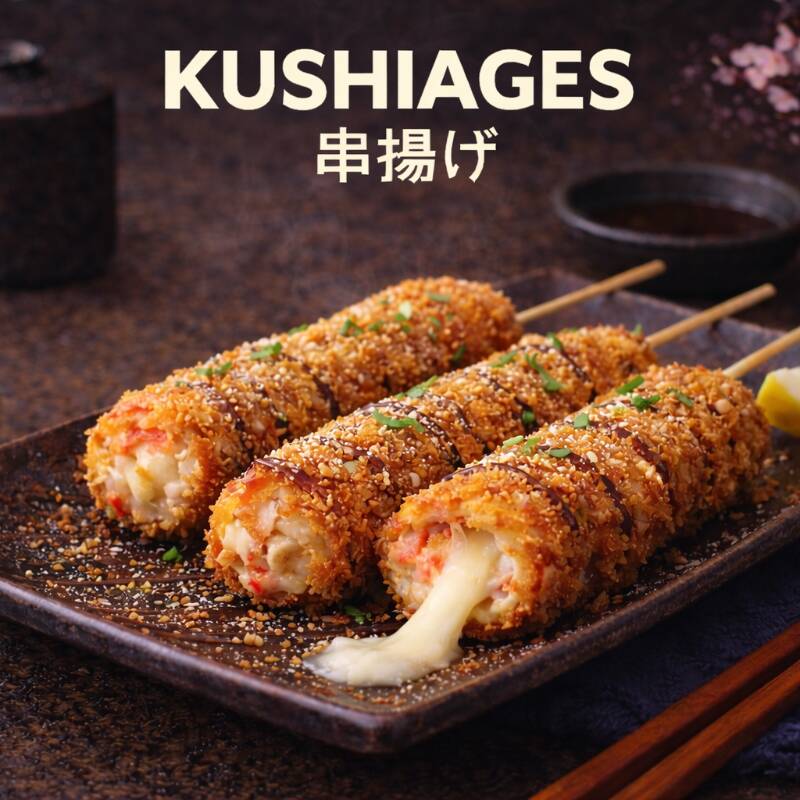 Kushiagues Cangrejo con Queso