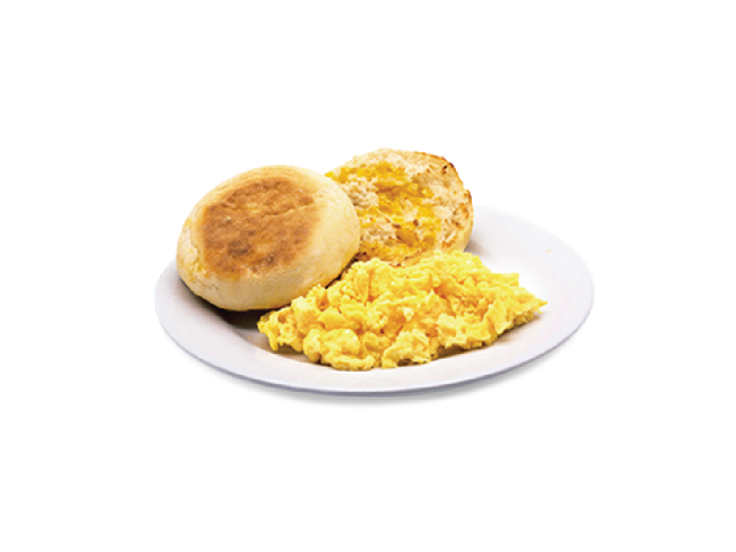 Huevos Revueltos y Pan Muffin